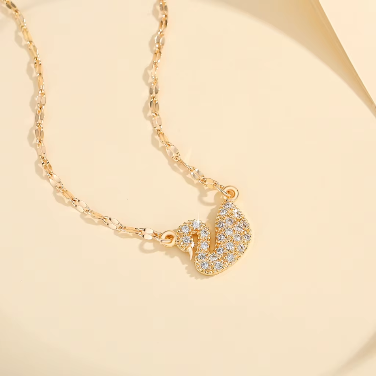 Collar Mujer Niña Dije Cisne Oro Rosa Circonios