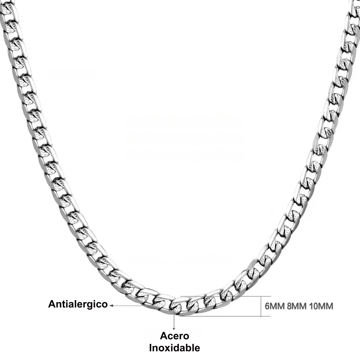 Set Juego Collar + Pulsera de Acero Inoxidable